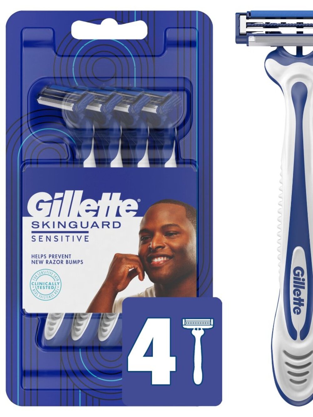 Gillette Skin Guard Sensitive Disposable Razors  & Gillette Face Scrub